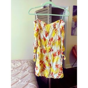 Off the shoulder mini dress